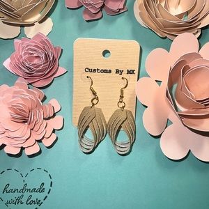Faux Leather Earrings